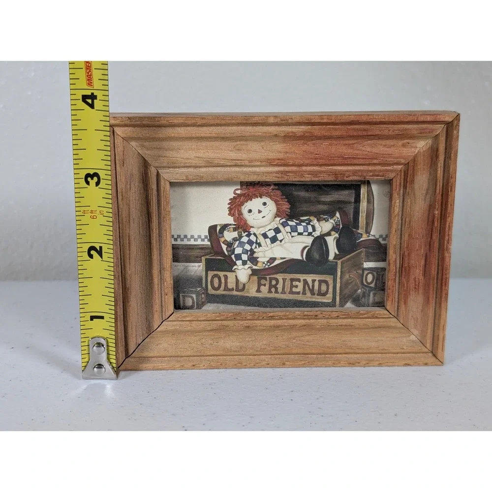 Primitive Raggedy Ann Rag Doll Ornament Lot Handmade Country Farmhouse Decor